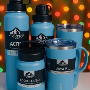 Blue Insulated Drinkware Set